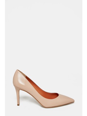 Vakko Beige Leather Shoes