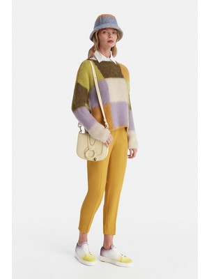 Vakko Yellow Virgin Wool Trousers