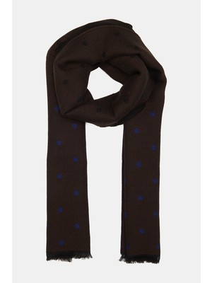 Vakko Polka Dot Pattern Scarf