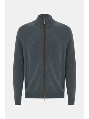 Vakko Anthracite Knit Sweater