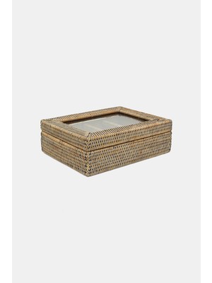 Vakko 8-Compartment Rattan Box