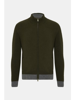 Vakko Green Knit Sweater