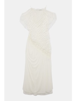 Christopher Esber Chrıstopher Esber Cream Midi Dress