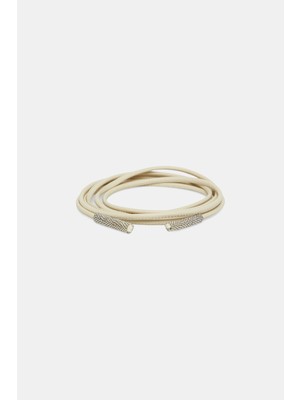 Vakko By Peserıco Beige Leather Belt