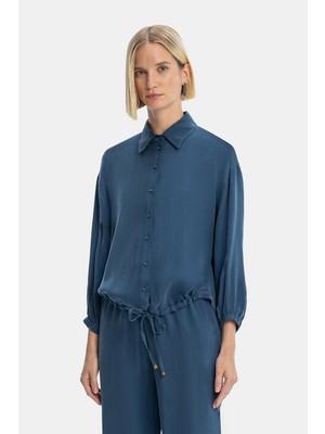 Vakko Blue Long Sleeve Shirt