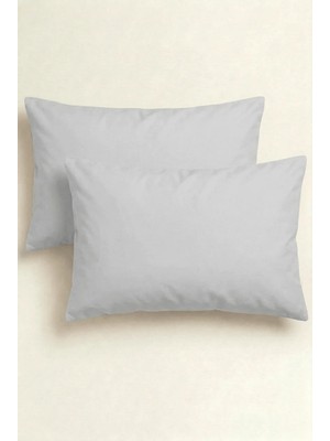 Anılsan Camelia 2'li Bej Yastık Kılıfı – 50x70 Cm, %100 Pamuk