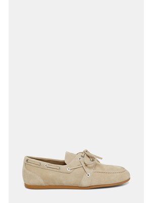 Vakko By Peserıco Beige Suede Shoes