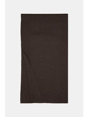 Vakko Herringbone Pattern Muffler