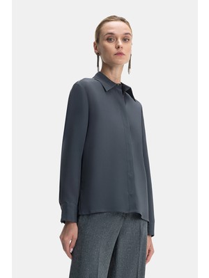 Vakko By Peserıco Anthracite Long Sleeve Shirt