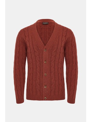 Vakko By Danıele Fıesolı Cable Knit Pattern Buttoned Knitwear