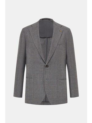 Vakko Single-Breasted Half-Lined Jacket