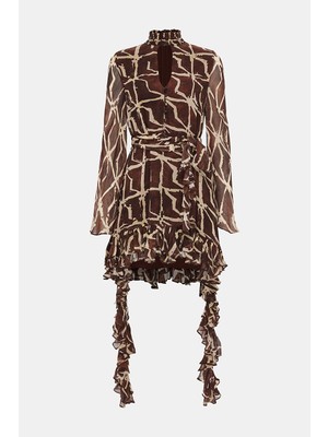 Alexis Alexıs Brown Dress