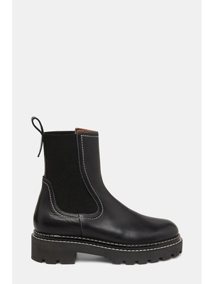 Vakko Black Leather Boots