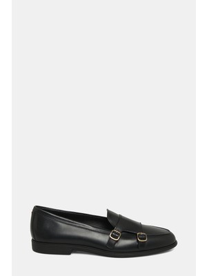 Santoni Santonı Black Leather Shoes