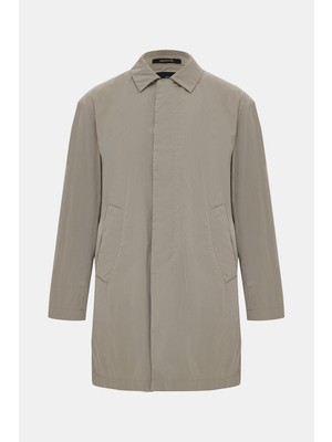 Vakko By Montecore Beige Button Front Car Coat