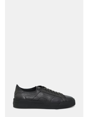 Santoni Santonı Lace-Up Leather Sneakers