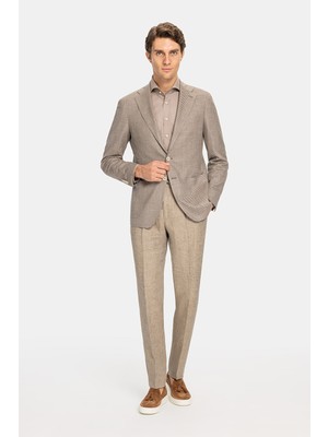 Vakko By Taglıatore Dark Beige Jacket