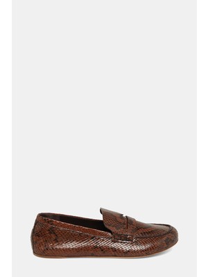 3 Juın Brown Leather Shoes