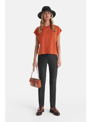 Vakko By Taglıatore Anthracite Virgin Wool Trousers