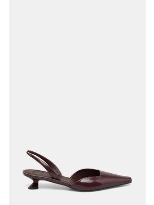 3 Juın Burgundy Leather Shoes