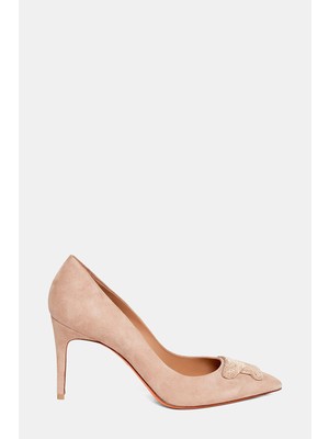 Santoni Santonı Powder Pink Suede Shoes