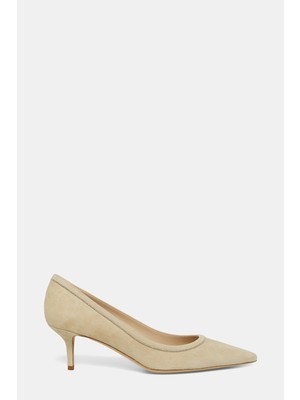 Vakko By Peserıco Beige Suede Shoes