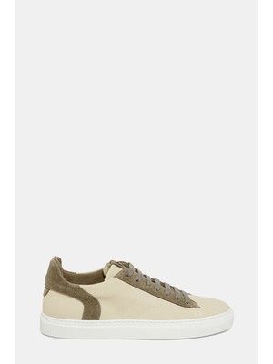 Vakko By Lorena Antonıazzı Ecru-Khaki Sneakers