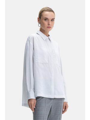 Vakko By Peserıco White Striped Shirt