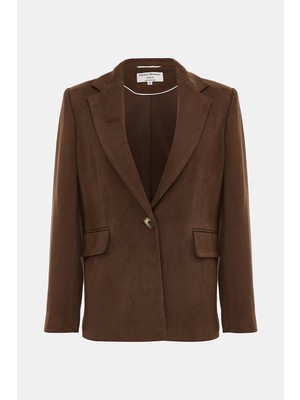 Helene Berman Brown Buttoned Jacket