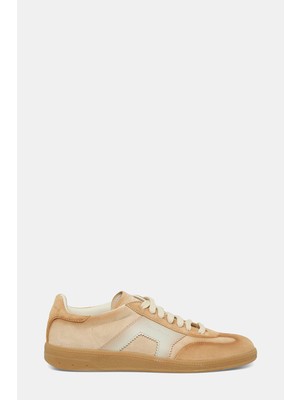 Santoni Santonı Beige Suede Sneakers