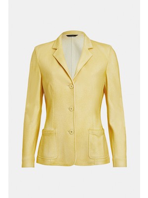 Colombo For Vakko Yellow Cashmere Jacket