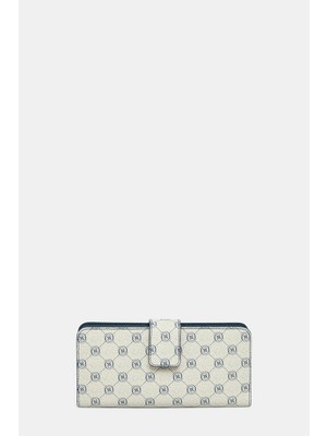 Vakko Sand Monogram Wallet