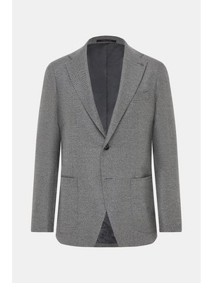 Vakko Single-Breasted Lined Jacket