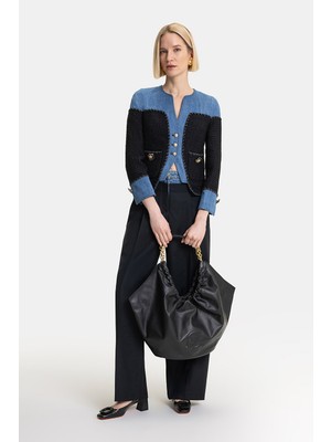 Vakko Black Loose Fit Trousers
