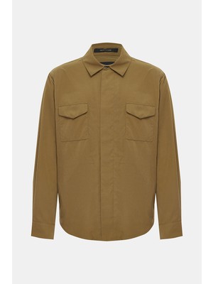 Vakko By Montecore Caramel Snap-Front Shirt Jacket