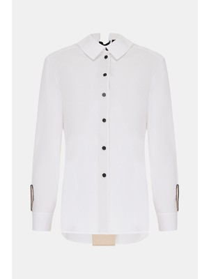 Vakko White Long Sleeve Shirt