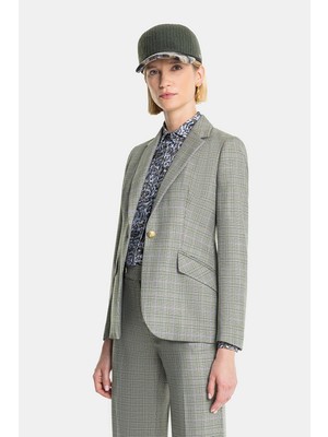Vakko Green Plaid Jacket