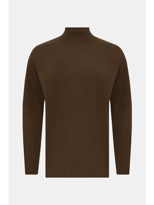 Vakko Mock Neck Long Sleeve T-Shirt