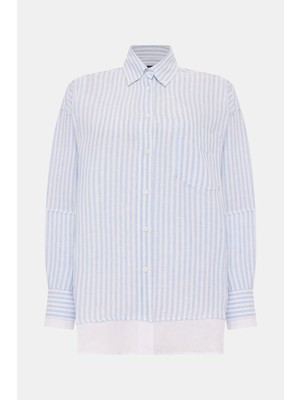 Vakko Blue Long Sleeve Shirt