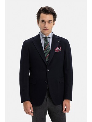 Vakko Single-Breasted Cashmere Blazer