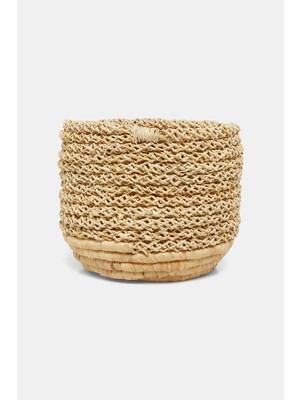 Vakko Tall Straw Basket Small