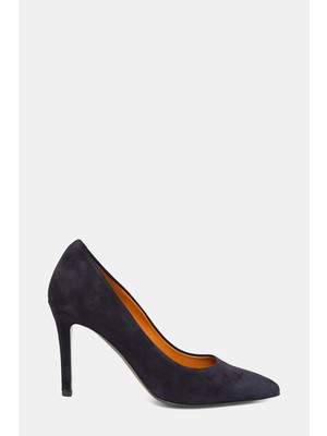 Vakko Navy Suede Shoes