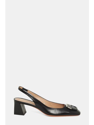 Santoni Santonı Black Leather Shoes