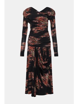 Ganni Gannı Black Maxi Dress