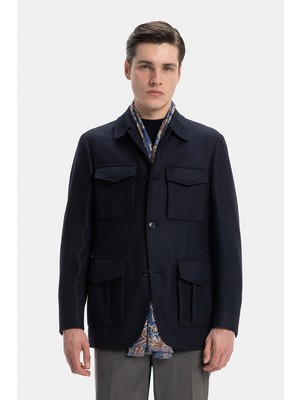 Vakko Navy Sports Jacket