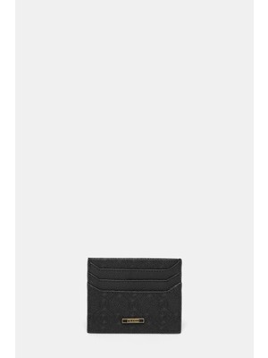 Vakko Black Monogram Wallet