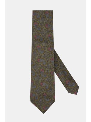Vakko Patterned Silk Tie