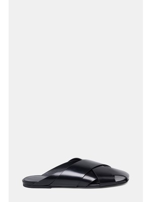 Proenza Schouler Black Leather Slippers
