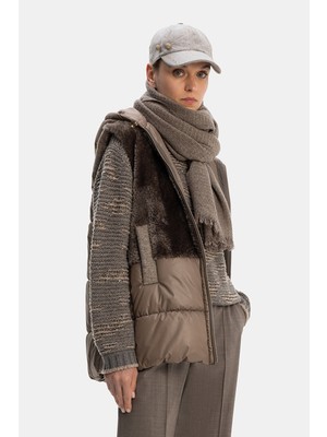 Vakko Brown Wool Vest