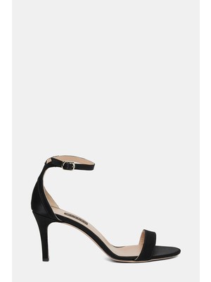 Vakko Black Satin Shoes